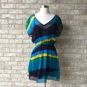 Express Layered Waist Band Cute Dress Size XS